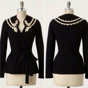 Anthropologie Guinevere Sea Fan Belted Cardigan S